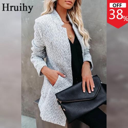 Jackets Coats Long Sleeve Turn-down Collar Solid Color Casual Warm Winter Autumn Womens Jacket Ol Fashion Elegant Coat Women