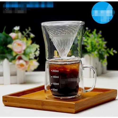 Hot Selling Newest Hand-made Coffee Pot Set Glass Coffee Filter Paper Set Kitchen Accessories Reusable Coffee Filters