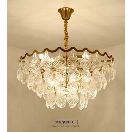 New Nordic style chandelier, simple modern wrought iron living room lamp, creative personality lamp