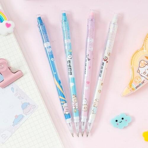 Ellen Brook 1 PCS Cute Cartoon Animals Press Automatic Mechanical Pencil School Office Supply Student Stationery Gift