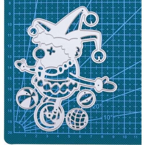 Cute Clown Metal Cutting Dies Stencils For Card Making Decorative Embossing Suit Paper Cards DIY Dies Scrapbooking New 2019
