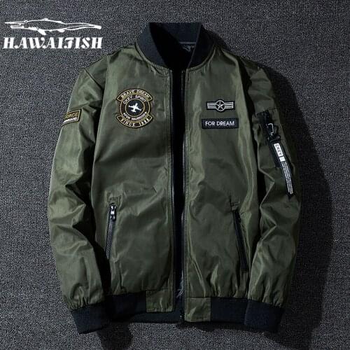 Hawaifish brand bomber jacket men fashion Wearable on both sides chaqueta hombre high quality casual casaco masculino plus size