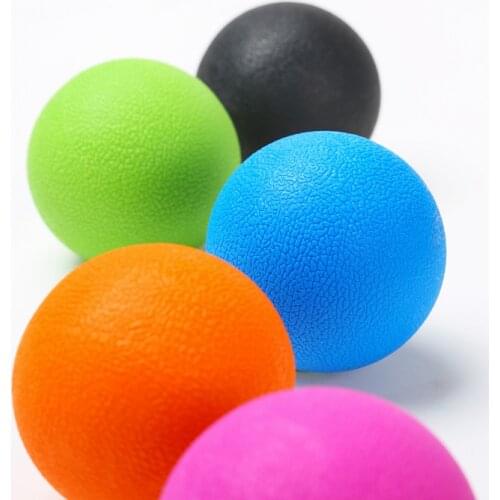 TPE Fascia Ball Lacrosse Muscle Relaxation Exercise Sports Fitness Yoga Peanut Massage Ball Trigger Point Stress Pain Relief