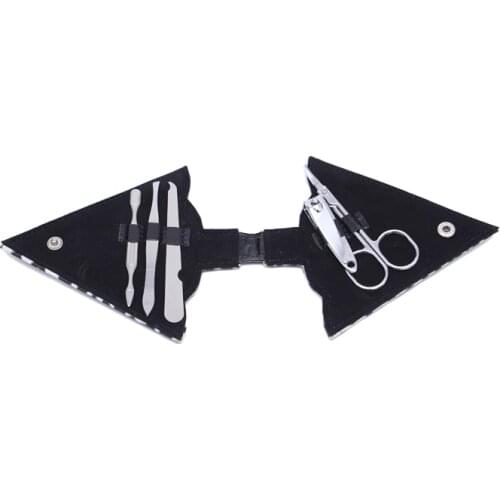 5 in 1 Soft Cover Professional Manicure Pedicure Set For Women Men Girl Boy Holiday Birthday Christmas Gift Present