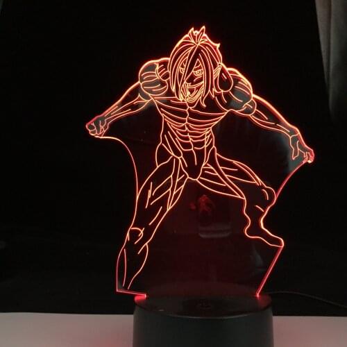 Latest New Design 3d led lamp Attack on Titan Table Lamp for Home Decoration Birthday Gift Manga Anime 3d Light Dropshipping