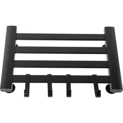 Towel Warmer Heating Towel Rack Black 220V 100W for Bathroom Kitchen