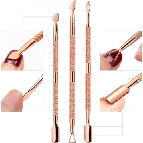 Q1FB Durable Pedicure Manicure Tools for Fingernails Toenails Cuticle & Nail Care Set Stainless Steel Cuticle Pusher Spoon S