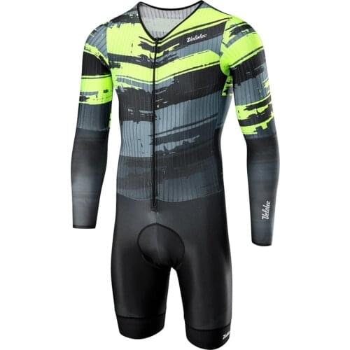 VELOTEC Professional Team Cycling Aero One-Piece Suit Long Sleeve Bicycle Skinsuit Mens Jumpsuit Maillot Ciclismo Hombre Kits