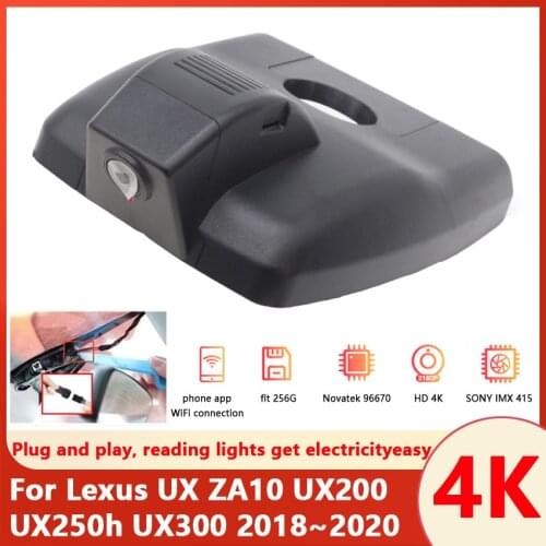 Car Driving Recorder Easy to install For Lexus UX ZA10 UX200 UX250h UX300 2018~ 2020 Car DVR Wifi Video Recorder Dash Cam Camera