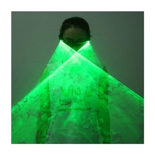 Green Red Laser Glasses Halloween Christmas Rechargeable LED Stage Luminous Glasses for DJ Club Party decoration