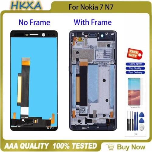 5.2" LCD Screen For Nokia 7 N7 LCD Display Touch Screen Digitizer Assembly Replacment For Nokia N7 TA-1041 Display