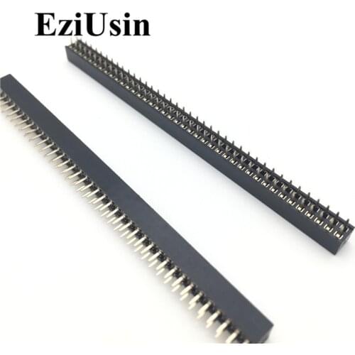 1.0mm 1.0 Single Double Row Female 1*50p 1x50p Breakaway PCB Board Pin Header socket Connector Pinheader Plastic height 2.0 SMT