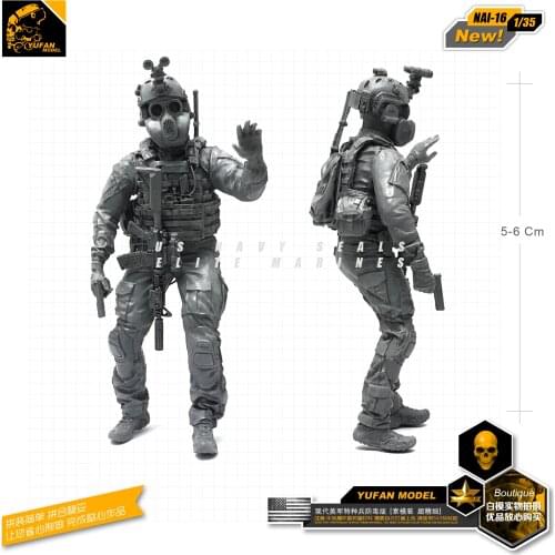 1/35 Figure Resin Soldier Model Kits Self-assembled Nai-16