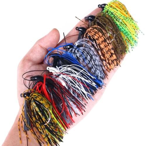 HENGJIA 1pcs 11g Chatterbait Blade Bait with Rubber Skirt buzzbait Fishing Lures Tackle