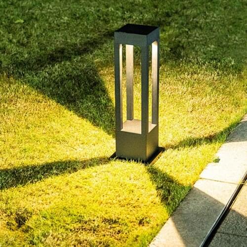 10W COB Waterproof LED Pathway Bollards Light Modern Aluminum Garden Lawn Light Outdoor Villa Landscape Pillar Light