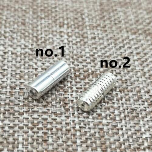 925 Sterling Silver Plain Barrel Screw Clasp for Bracelet Necklace