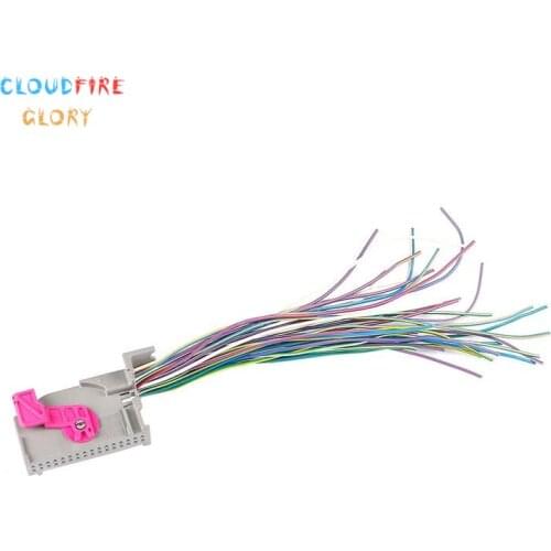CloudFireGlory 3C0972977 32Pin Door Panel Plug Connector Wire Pigtail For VW Passat CC For Audi