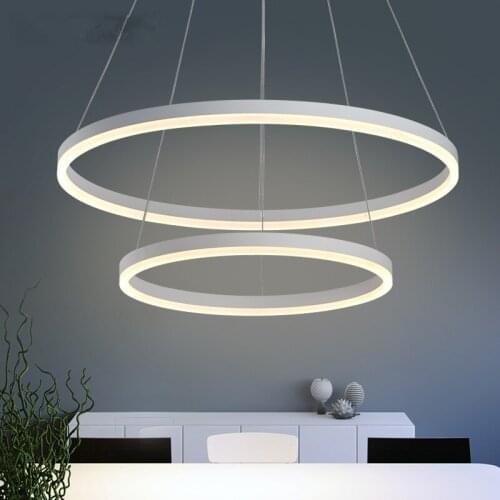 3Ring60*40*30cm modernas led hanging pendant lamps for dining living room acrylic pendant lights led lamp lamparas
