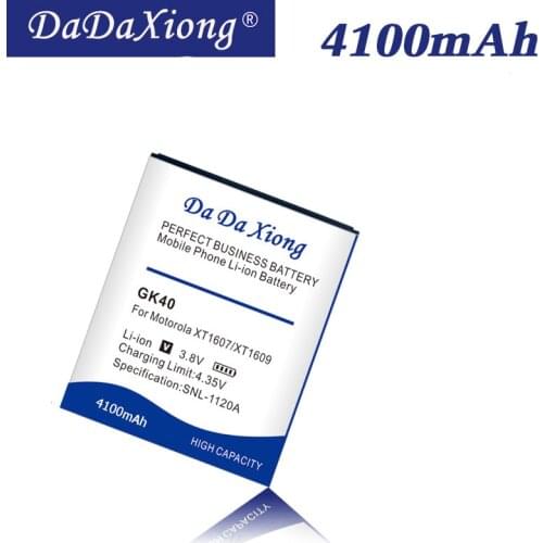 4100mah Battery GK40 For Motorola Moto G4 Play for Moto E4 XT1766 XT1607 XT1609 XT1600 MOT1609BAT SNN5976A Mobile Phone battery
