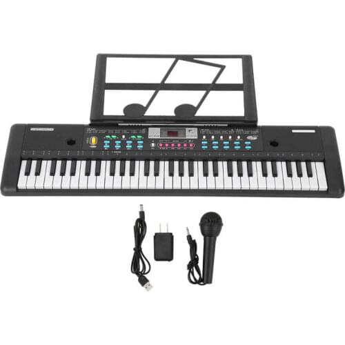 61 Keys Digital Music Electronic Keyboard Kids Multifunctional Electric Piano Keyboard With Microphone Function Kids Gifts
