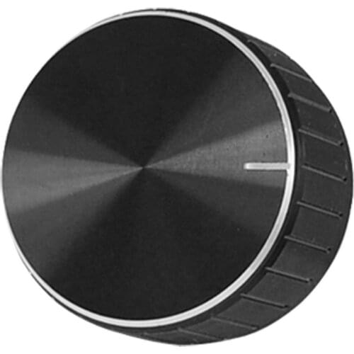 Black Aluminum Volume Control Amplifier Knob Wheel