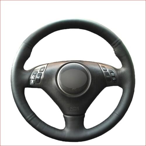 Black PU Faux Leather Car Steering Wheel Cover for Honda Accord 7 2002-2007 Acura TSX 2002-2007