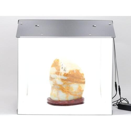 New SANOTO 56cm Photo Studio Box Photography Backdrop portable Softbox 2 Panel LED Light Photo Box fold Photo Studio Soft Box