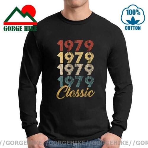 Hot Sale Retro 70s Brand Clothing Vintage Classic 1979 T Shirt man Birthday Born in 1977 T-Shirt Funny 1977 Birth Year Tee shirt