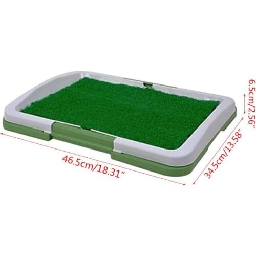 Artificial Grass Bathroom Mat for Puppies and Small Pets- Portable Potty for Indoor and Outdoor Use Dog Pet Pott