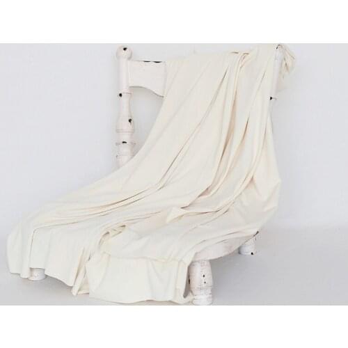 Cream Baby blanket Fabric backdrop Newborn posing fabric Baby blanket bean bag cover Newborn swaddle layer Photography backdrop