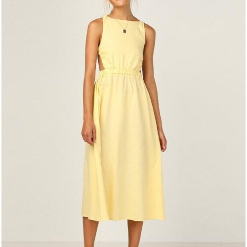 Summer Dress Women Vestido De Mujer Elegant Slim Vintage Solid Color Strap Dresses Robe Femme Slip Pleated Maxi Dress For Women