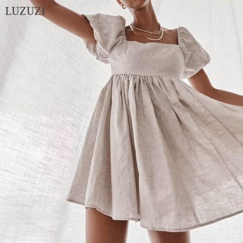 Luzuzi Linen Summer Dresses
