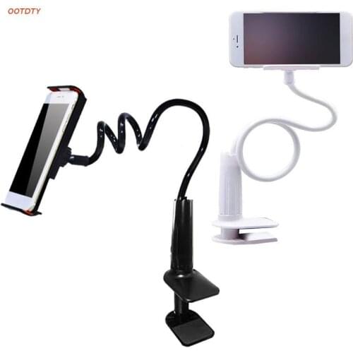 Mobile Phone Stand Desk Clip Bracket Clamp Stand Gooseneck Bed Phone Holder