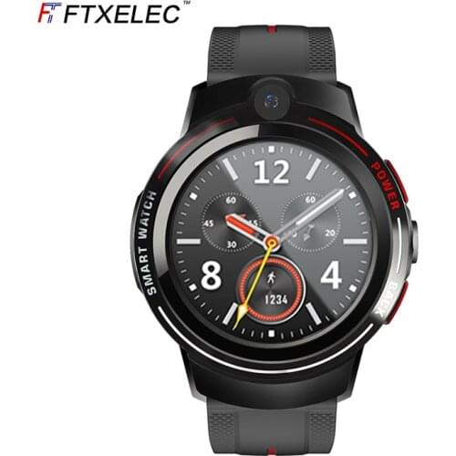 New 4G smart phone ceramic dual camera wifi card heart rate positioning adult GPS sports smart watch