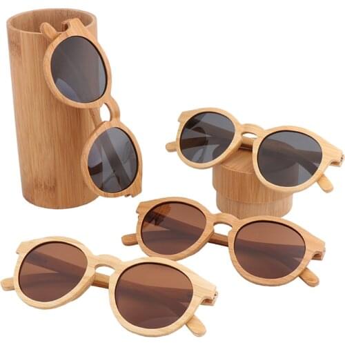 New Style Laminated Sunglasses Mens And Womens Bamboo Wood Glasses, Primary Color, UV 400 Protective Eye Wear With Box