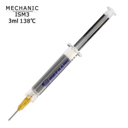 Mechanic ISM3 Fly Jump Wire Soldering Flux Paste Low Temperature 138°C Tin Solder Paste for Fingerprint flying line Solder paste
