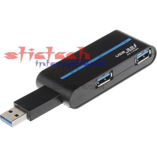 By dhl or ems 200 pcs Store USB 3.0/2.0 4 Port High Speed Powered Hub For iMac MacBook Desktop Laptop