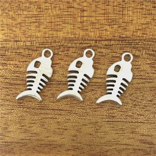 10pcs charm bone fish alloy 25*11mm pendant alloy DIY made pendant, fashion pendant alloy