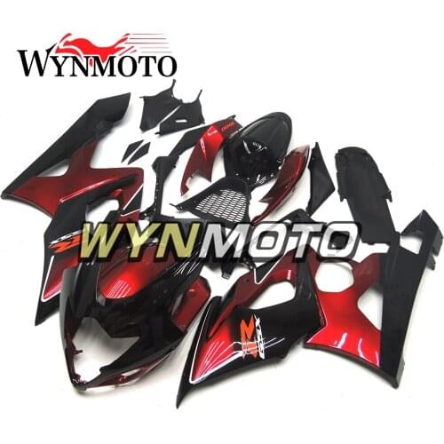Complete Fairings Kit For GSXR1000 2005-2006 05 06 K5 Injection Fairing ABS Plastics Cowlings Dark Red Fairings Bodywork Cover