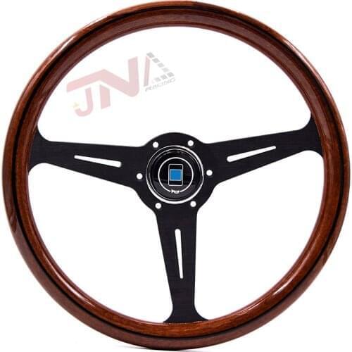 Auto steering Wheel Drifting Steering Wheel Copy Wood Sports Turning Wheel Black/Silver/Chrome Spoke