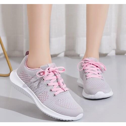 Mesh breathable sneakers women shoes 2021 footwear high quality vulcanzied casual shoes woman sneakers plus size