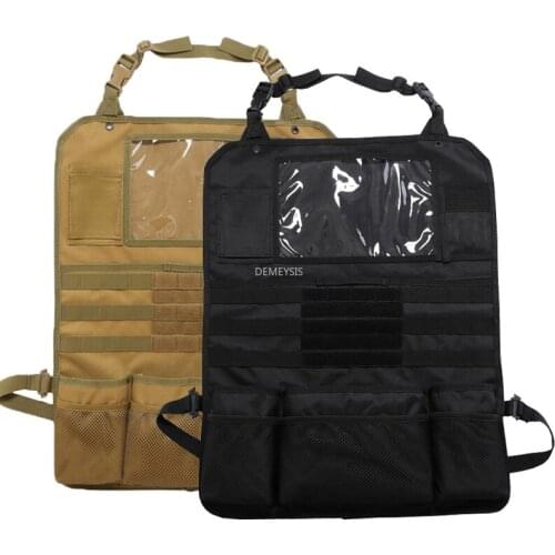 Universal Car Seat Back Organizer Tactical MOLLE Bag Car Seat Back Storage Pocket Multi-function Hunting Bag Vehicle Seat Pouch