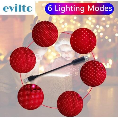 USB Starry Atmosphere Light Led Car Roof Star Night Lights Projector Romantic Lamp Adjustable Multiple Decorative Lamp