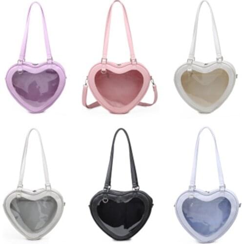 Japan JK Travel School Bag Ladies 3D Love ITA School Bag Women Shoulder School Bag Messenger Uniform Bag PU School Bag for Girls