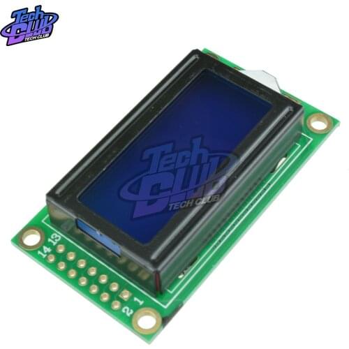 0802 LCD Module 8 x 2 Character Blue / Yellow Display Screen 0802LCD Module 3.3V / 5V LED LCD Backlight for Arduino Diy Kit
