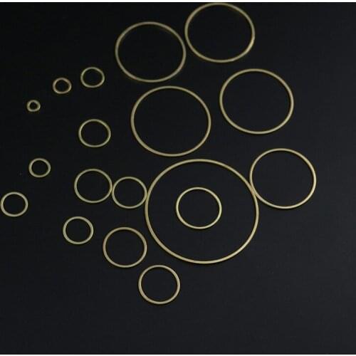 10 pieces-100 pieces polished brass round charm pendants geometric round charms suitable for DIY jewelry making accessories