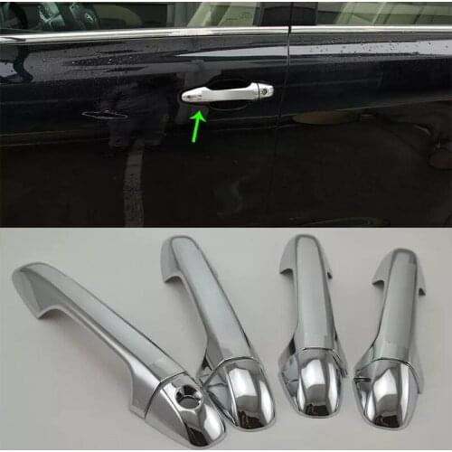 Car Accessories Exterior Decoration ABS Chrome LHD Side Door Handle Cover Trim For Toyota Highlander 2015 Car-styling