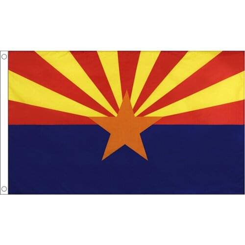 Free Shipping xvggdg 90x150cm usa state arizona flag with Brass Grommets 3 X 5 Ft