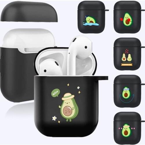 AirPod Cases for Apple Airpods 1st/2nd Generation Soft Silicone Bluetooth Wireless Earphone Cover Avocado Pattern Headphone Case
