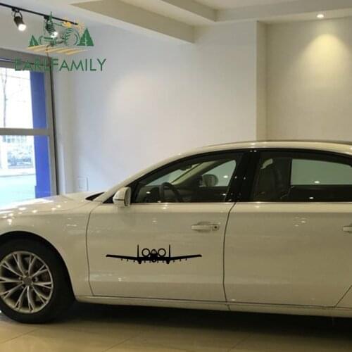 EARLFAMILY 58cm x 11.9cm Car Styling A10 Front View Decal Aviation A-10 Jet Aircraft Pilot Waterproof Big Car Stickers